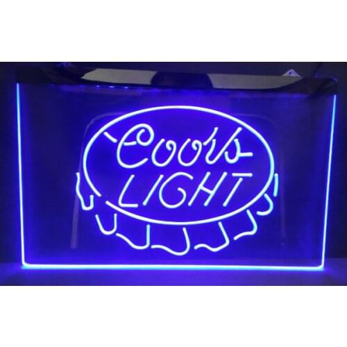 Coors light beer bar pub club 3d signs led neon light sign home decor crafts