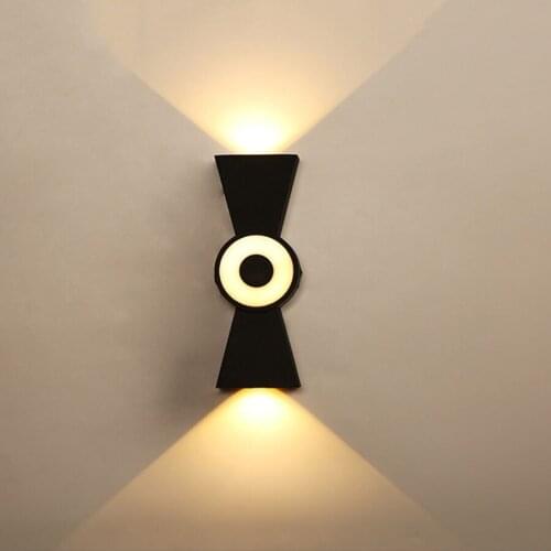 12W Up Down Outdoor Waterproof Wall Lamps Modern Creative Personality Corridor Balcony Porch Wall Light Step Stair Wall Light