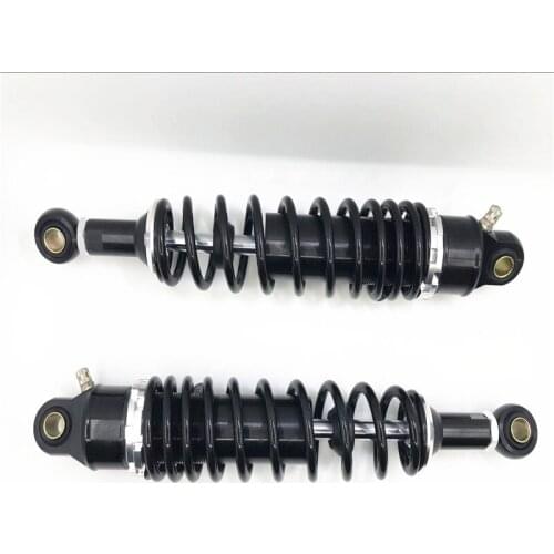 RFY 2 pcs Universal Spring 7MM 320mm 340mm Nitrogen Rear Shock Absorber Motorcycle for Honda cb400 yamaha suzuki Black & Silver