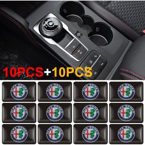 20pcs 3D Car styling small Decorative Badge Hub caps Steering wheel Sticker Decals For Honda Fiat Toyota Skoda Ford Subaru BMW