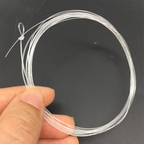 10 Pcs 9Ft Tippet Line Looped End Tapered Leader with Loop Wire Fly Fishing Line 0X-7X Nylon Fly Fishing Leader Loop Clear