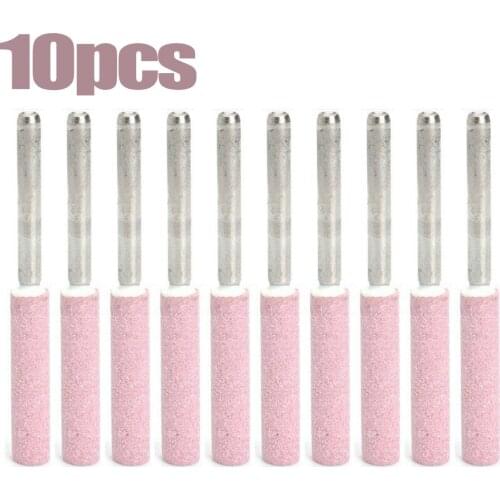 10x Grinding Stones Chainsaw Sharpener Abrasive Stone Cutter 45mm 3/16 Chain Saw