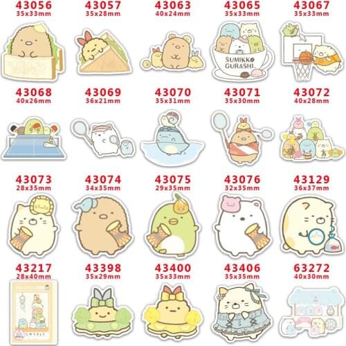 10 pcs Sumikko Gurashi Resin Flatback for Hair Bows Planar Resin Crafts Custom Resin for DIY Phone Decorations PR43056