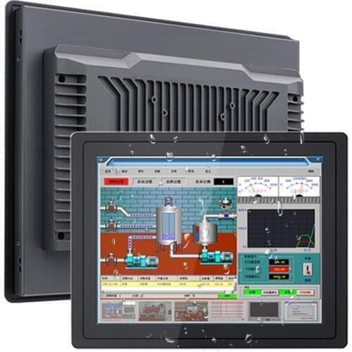 15" Intel Core i5-4300U win10 pro fully enclosed fanless cooling industrial all-in-one PC with capacitive touch smart computer