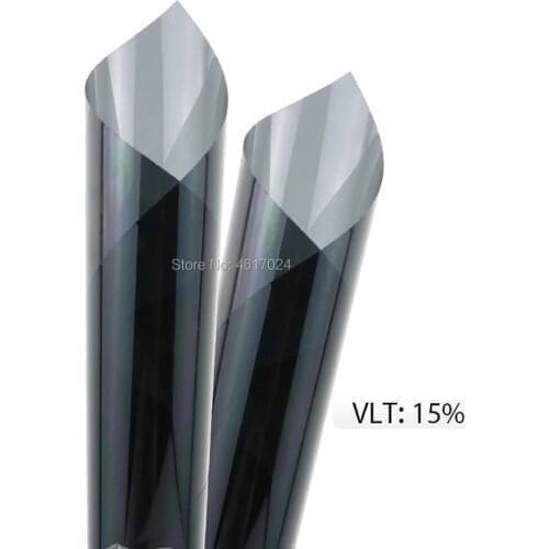 50cmX200cm 2Ply 2mil VLT15% Charcoal Color Window Glass Tint Dyed Film Car Stickers