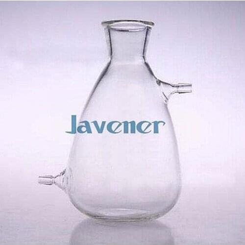 500ml Glass Filtering Flask Lab Filtration Bottle Double 10mm Hose Vacuum Adapter Glassware