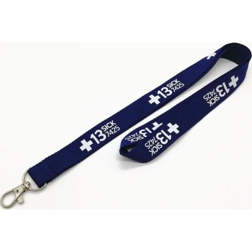 500pcs/lot DHL free shiping 20mm wide Lanyard custom imprint metal hook neck strap ID Badge Holder for Mobile