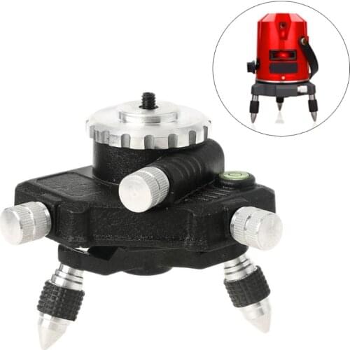 Level Adapter 360 Degree Adjustable Rotation Tripod Bracket Pedestal for 1/4 Inch Interface Level Turning Pivoting Base