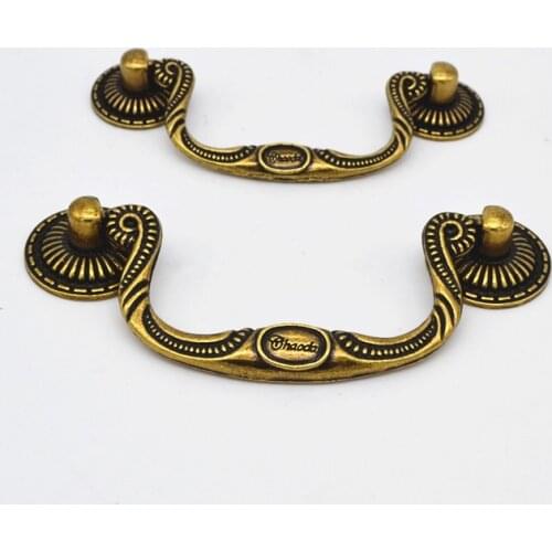 Antique Brass Ring Cabinet Handles Kitchen Handles Drawer Knobs Cupboard Handle Cabinet Pulls Handles for furniture
