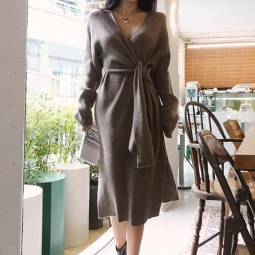 Модные вязаные платья Ardm China At AliExpress