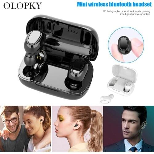 Bluetooth Earphone 5.0 TWS True Wireless Newly Wireless Bluetooth Earphone Noise Reduction Waterproof Portable Mini For Sports