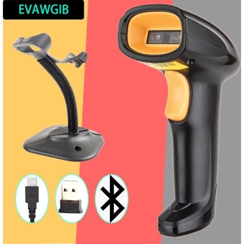 EVAWGIB EV-X208 2D Wired Barcode Scanner For Surpemarket EV-B208 2D Bluetooth Wireless Barcode Scanners For Android IOS Ipad PC
