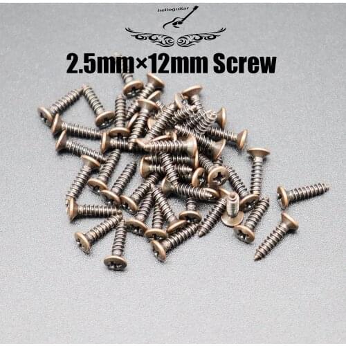 30/50/100 Pcs Electric Guitar panel Screw Guitar Socket iron core Cover Guard plate installation Fix 6 Coloering Screw 6
