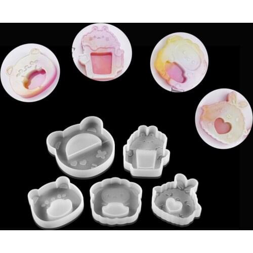 Cute Animal Dolls Silicone Moulds Jewelry Keychain Pendant Casting UV Epoxy Resin Mold For DIY Crafts Decorations Making Tools