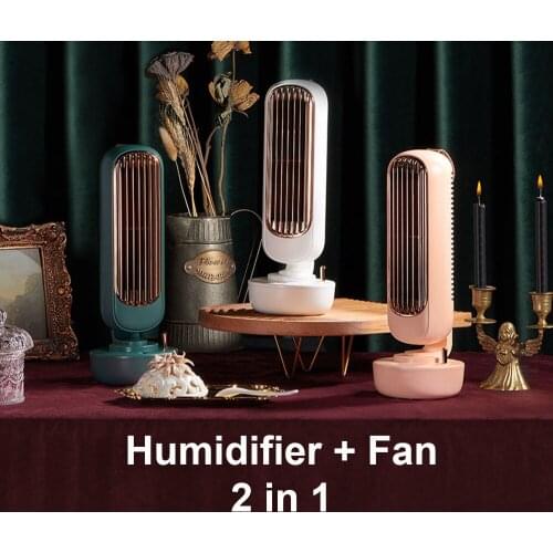Mini USB Portable Air Conditioner fan Mini Humidifier Purifier 3 Colors Desktop Air Cooling Fan Air Cooler Fan For Office Room