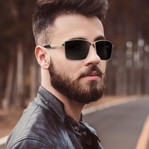 Fashion mens polarized shadow sunglasses, high-end luxury brand designer outdoor frame sunglasses men, multi-color frames