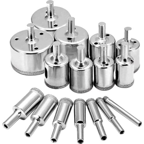 Hollow Core Drill Bit Set for Ceramic, Glass, Porcelain Tile Diamond Drilling Tools Drilling Machines for Making Holes