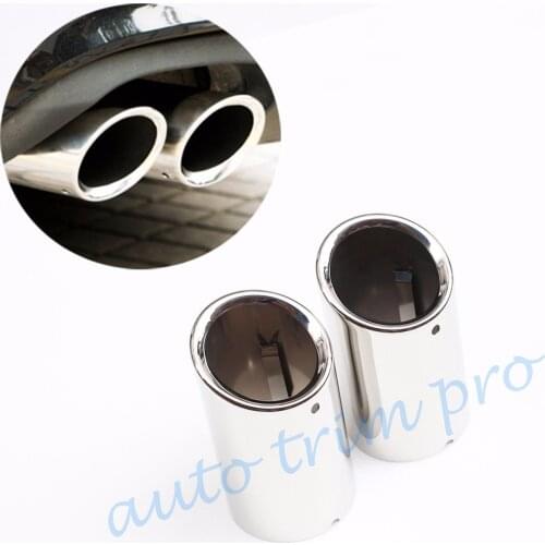 Fit For Volkswagen Jetta 6 MK6 2011-2014 Accessories Rear Muffler Exhaust Tailpipe Tip Trim