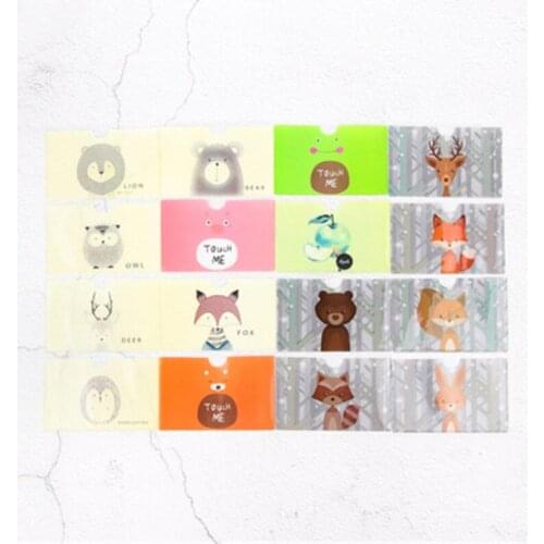 DL PVC transparent card cover plastic card work documents PVC cartoon bank card set can be custom-made