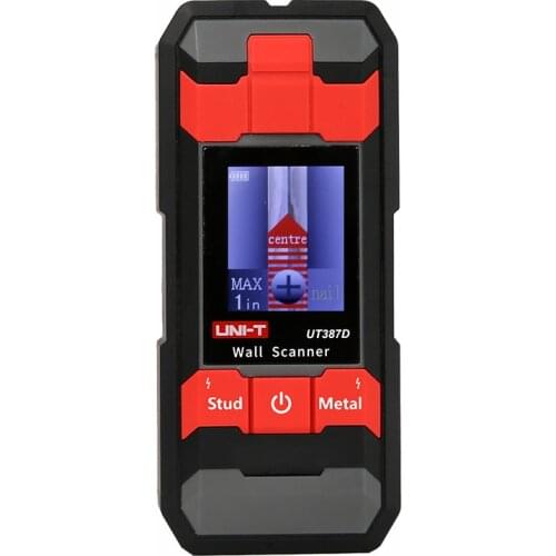 UNI-T UT387D Profession Wall Scanner Metal Detector Backlit Wood Finder Electric Cable Wires Depth Tracker Underground LCD HD