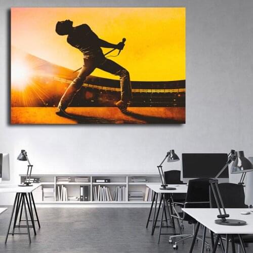 Queen Band Freddie Mercury Bohemian Rhapsody Art Canvas Poster Painting Wall Picture Print Modern Home Bedroom Decoration