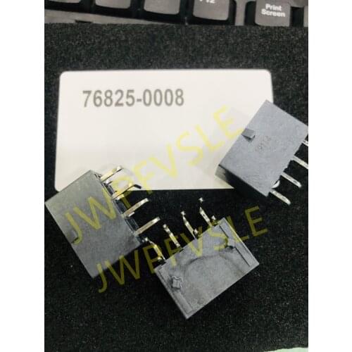 76825-0008 Connector Header Through Hole, Right Angle 8 position 0.224" (5.70mm)