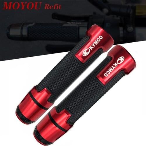 For KYMCO XCITING 250 300 350 400 400S 500 Motorcycle Handle grip ends Handlebar Grips New With LOGO Xciting