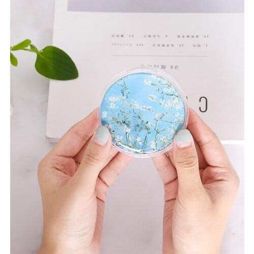 Oil Painting Series Contact Lens Case Creative Personality Companion Box Literature Art Simple Student Portable Myopia Eye Box