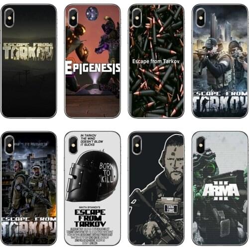 Silicone Case Coque For Xiaomi Mi 9 8 SE Pro A2 Lite 6X 5 4 A3 A1 Note Max Mix 2 3 Pocophone F1 TPU Cover escape from tarkov