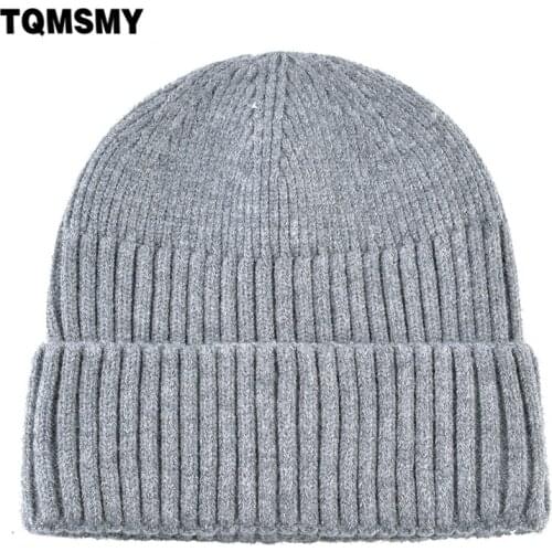 TQMSMY Fashion Skullies Beanies Men Solid Color Knitted Hat For Women 13 Colors Knitting Skullcap Streetwear Gorras Touca TMB24