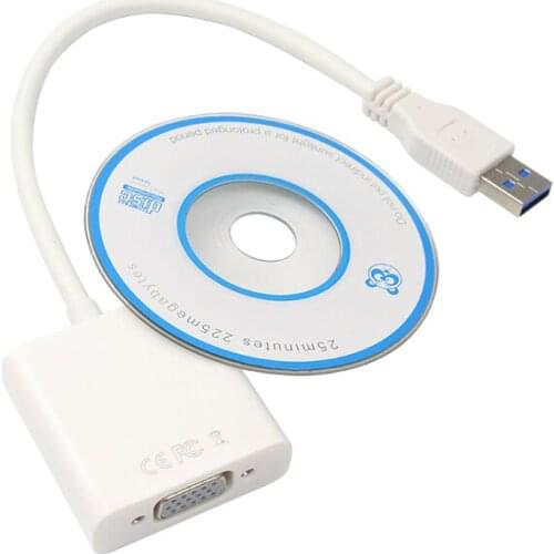 USB 3.0 to VGA Multi-display Video Graphic Card Display USB to VGA External Cable Adapter for Win 7/8