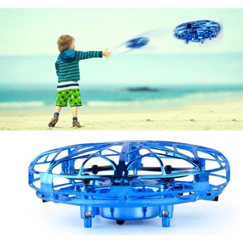 Flyorb - Boomerang Spinner Drone Interactive Ufo Toys Gesture Induction Aircraft Colorful Lights Hover Sensing Flying Saucer
