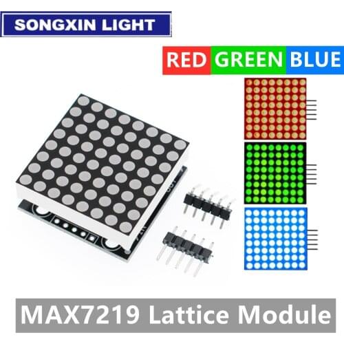 1PCS SAMIORE ROBOT MAX7219 dot matrix module microcontroller module display module finished goods(lan)