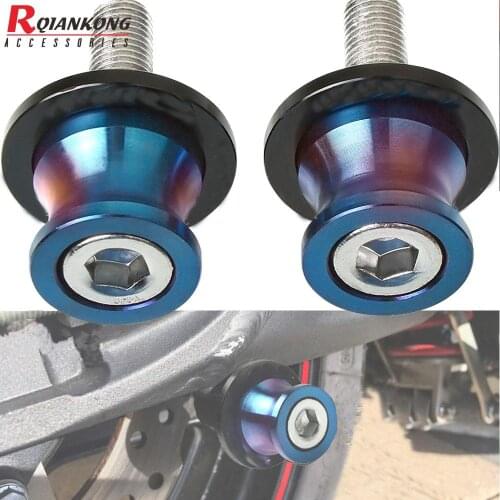10MM Motorcycle For KAWASAKI NINJA 250 250R 300 400 400R 650 650R Swingarm Spools Slider Stand Screw Ninja ZX-6R ZX25R 2020 2021