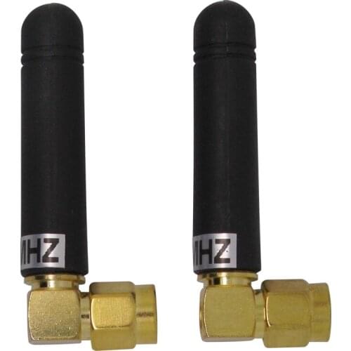 10PCS SW433-WT36 Wireless RF Antenna Black Rubber Material 433MHz 2.15dBi 36.5mm Small and Short SMA connector Stick antenna