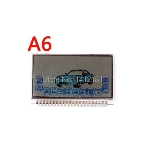 10 PCS/lot A6 LCD display Screen For Russian Two way Car Alarm System Starline A6 lcd remote control Keychain key fob Chain