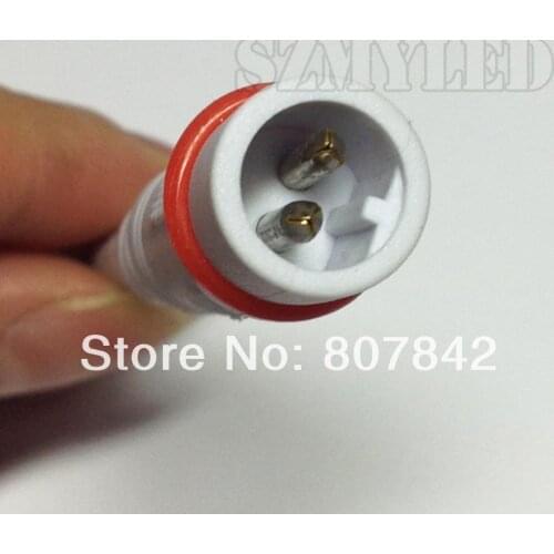 100pairs White 2pin Waterproof cable 40cm 220V led connector cable for led light connector IP68 underwater waterproof wire