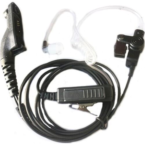 10x Covert Acoustic Tube Earpiece Headset Mic PTT For Motorola Two Way Radio XiRP8200 XiR P8208 P8260 P8268 DP4800 DP4801 DP4400