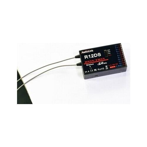F04939 RadioLink R12DS 12CH 12 Channel Receiver 2.4Ghz For AT10 Transmitter Aircraft Aerial Photography Device