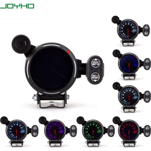 12V 3.15 - inch 80mm Black Dial Manual 7 Colors lighting,0~11×1000rpm,3.15"(80MM) Aluminum Body for Refitted Vehicle Racing