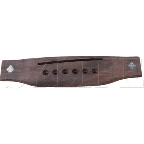 154mm Length Rosewood Cowry Inlay Bridge for 6 String Classic Guitar
