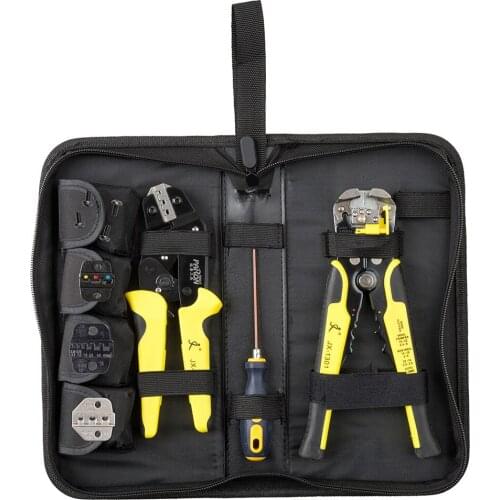 4 In 1 Multifunction Wire Crimper Kit Cutting Crimping Terminal Electrician Repair Tools Set With Bag