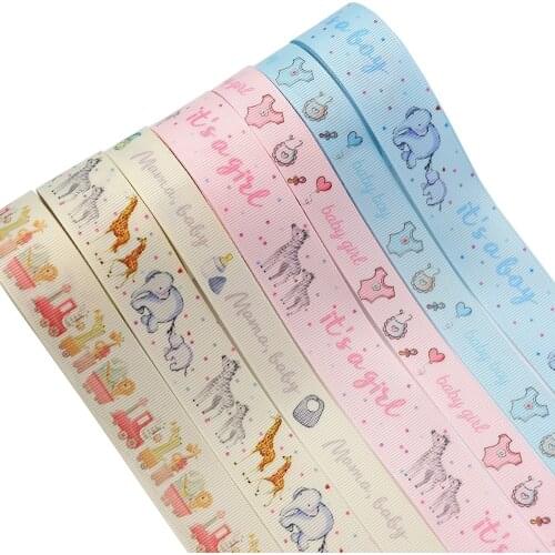 5 yards 1 inch Sublimation Ribbon Animal Pattern Cartoon Cute Phone Strap DIY Homemade Hairband Key Strap