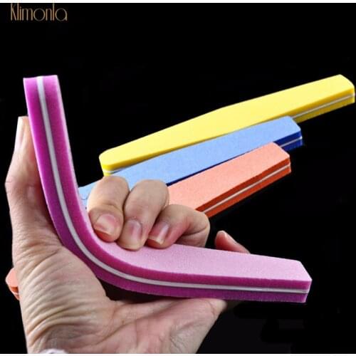 50pcs/lot Diamond Nail File Nail Art Sanding Buffing Strips Double-sided Nail Beauty Polishing Tools Mixed Color Nail Files