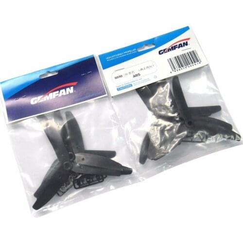 8pcs Gemfan 5030 ABS 3-blade Propeller r pairs Props for 250-300 Size Mini Drone Quadcopter QAV250 QAV280