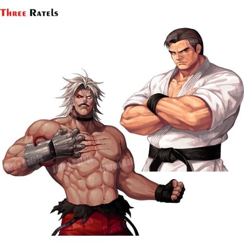 Three Ratels A302 Fine SUV Car Stickers Fashion Waterproof Car Styling Takuma Sakazaki Fighter Decal Auto Body Decoration