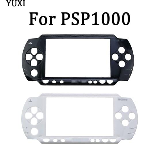 YUXI Black&White Color Front Housing Shell Cover Case Replacement For Sony PSP1000 PSP 1000 Game Console