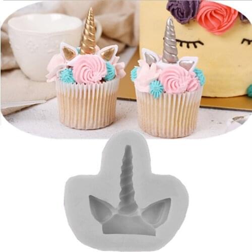 Birthday Unicorn Mould Silicone Mold Fondant Cake Decorating Tool Gumpaste Sugarcraft Chocolate Forms Bakeware