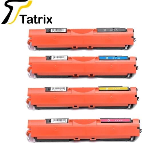 Tatrix 1PCS CE310A 311A 312A 313A Toner Cartridge For HP126A 126A 126 For HP Laserjet Pro CP1021 CP1022 CP1023 CP1025 CP1025nw