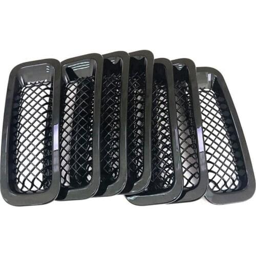 AL21 -7PCS Front Grill Cover Mesh Grille Insert Kit for 2011-2016 Jeep Patriot